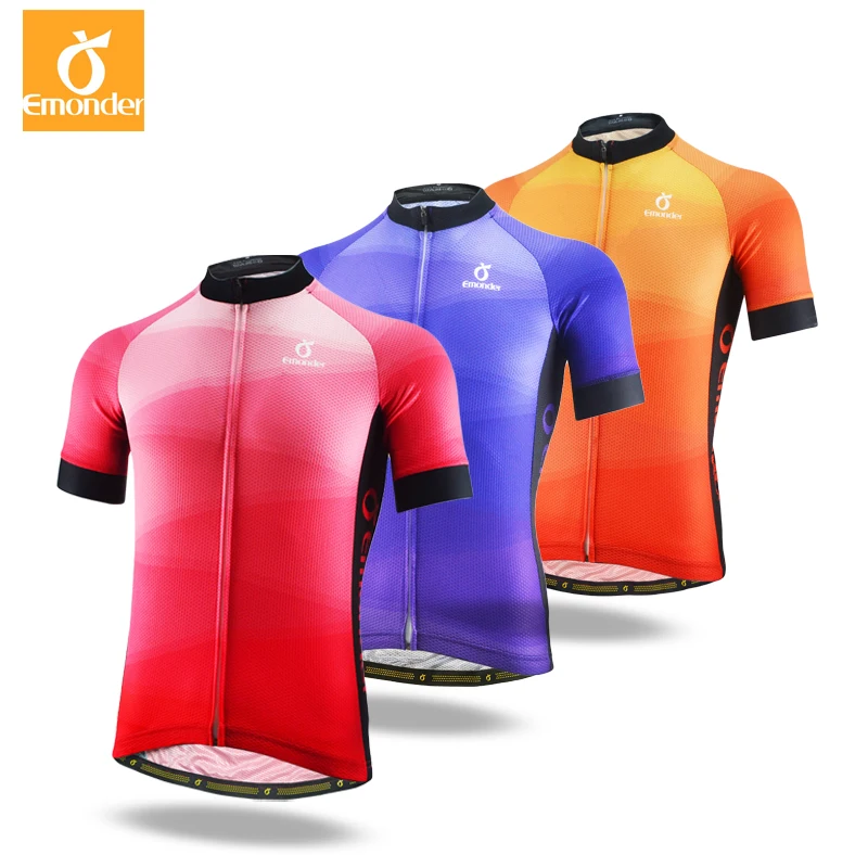 EMONDER Men Cycling Short Jersey Pro Fit Three Colors Antislip Sleeve Cuff Road Bike MTB Short Sleeve Mesh breathable fabric
EMONDER Men Cycling Short Jersey Pro Fit Three Colors Antislip Sleeve Cuff Road Bike MTB Short Sleeve Mesh breathable fabric