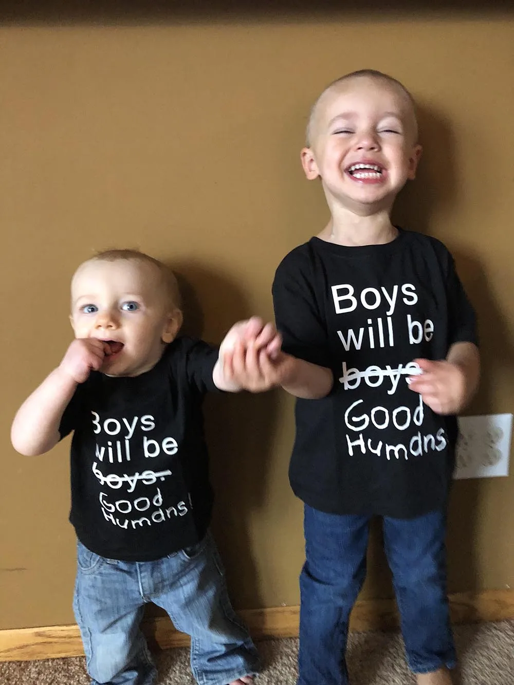 Kids T-shirt Boys Will Be Good Humans Letter Print Boys Feminist Shirt Activist Feminism Gentlemen Baby Toddler T-Shirt 44T5
Kids T-shirt Boys Will Be Good Humans Letter Print Boys Feminist Shirt Activist Feminism Gentlemen Baby Toddler T-Shirt 44T5
