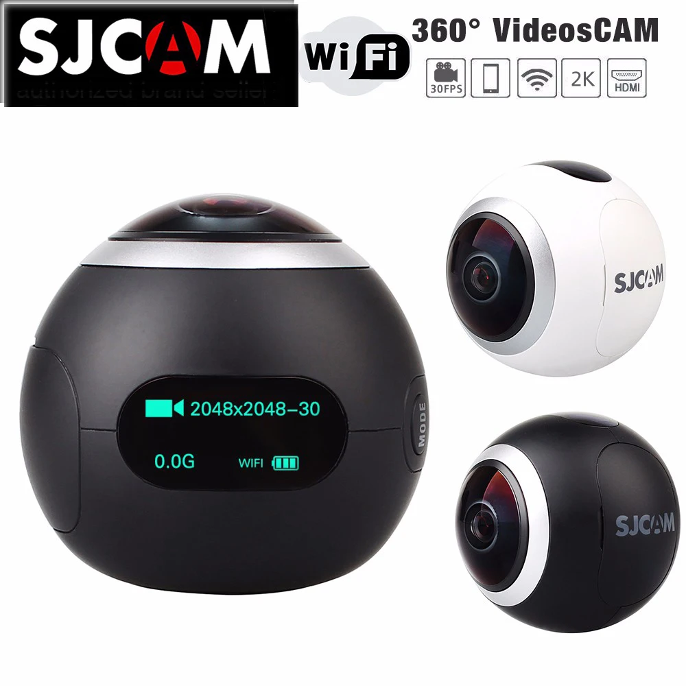 Original SJCAM SJ360 Panorama WiFi 2K 30fps Sports Action Camera 12MP Fisheye Lens 220 Degree FOV VR Video Recording
Original SJCAM SJ360 Panorama WiFi 2K 30fps Sports Action Camera 12MP Fisheye Lens 220 Degree FOV VR Video Recording