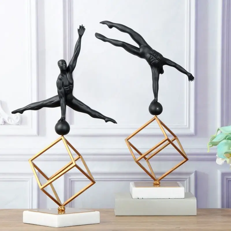 Scandinavian Desk Sculpture Model Gymnastics Sports Posture Figurines Display Home Decor Resin Marble Metal Handicrafts R783
Scandinavian Desk Sculpture Model Gymnastics Sports Posture Figurines Display Home Decor Resin Marble Metal Handicrafts R783