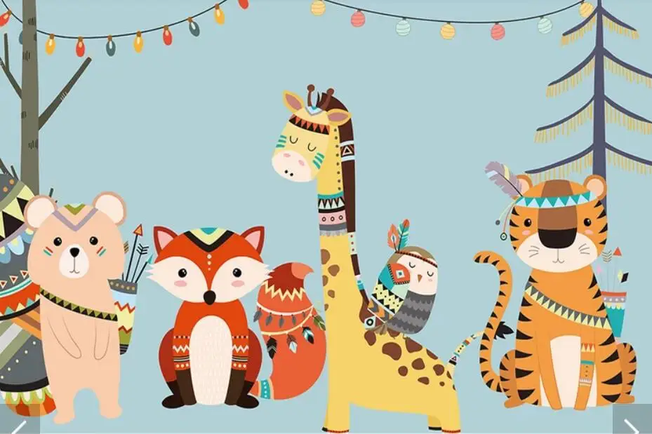 Carton Animal Wall Mural Wallpaper frol Kids Bedroom Children Room Wall Paper Rolls Contact Paper Murals papel de parede
Carton Animal Wall Mural Wallpaper frol Kids Bedroom Children Room Wall Paper Rolls Contact Paper Murals papel de parede