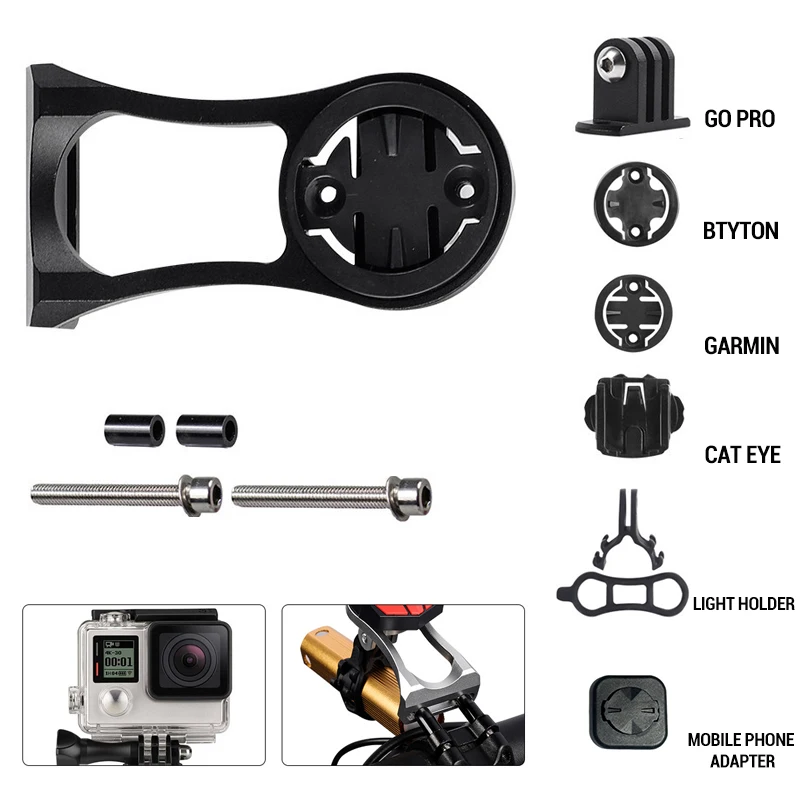 Bicycle Computer Camera Holder Aluminum Alloy Bike Phone Support Handlebar Stopwatch Extension Mount Bracket for Garmin RR7064
Bicycle Computer Camera Holder Aluminum Alloy Bike Phone Support Handlebar Stopwatch Extension Mount Bracket for Garmin RR7064