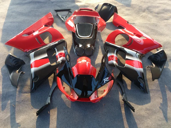 Комплект обтекателей на заказ для YAMAHA YZFR6 98 99 00 01 02 YZF R6 1998 1999 2000 2002 YZF600 ABS красный