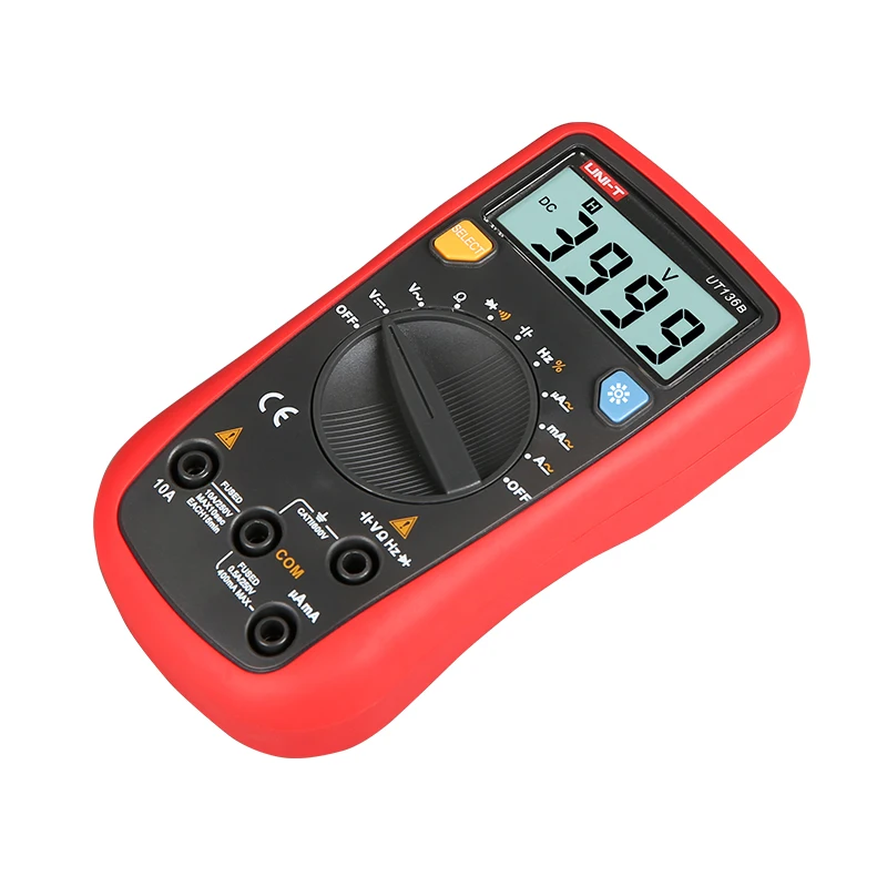 UNI-T UT136B/A/C Mini Handheld Digital Multimeter Auto Range AC/DC Voltage Current Resistance Capacitance Frequency TesterDEship
UNI-T UT136B/A/C Mini Handheld Digital Multimeter Auto Range AC/DC Voltage Current Resistance Capacitance Frequency TesterDEship