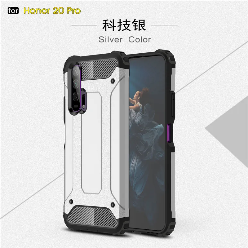 Phone Case Honor 20 Pro YAL-AL10 Cover Anti-knock Soft Silicone + Hard Plastic Case For Honor 20 Pro Shockproof Bag Honor 20 Pro
Phone Case Honor 20 Pro YAL-AL10 Cover Anti-knock Soft Silicone + Hard Plastic Case For Honor 20 Pro Shockproof Bag Honor 20 Pro