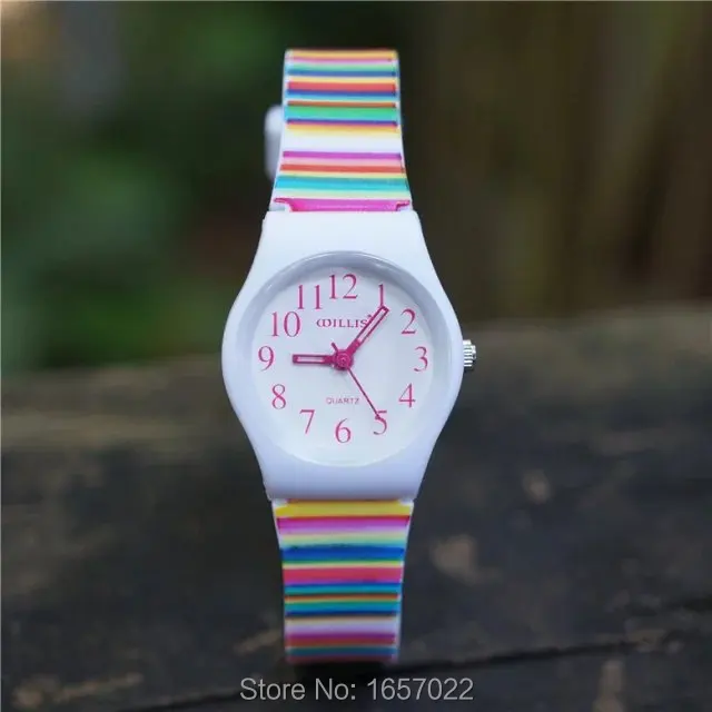 Hot selling new children candy color stripe strap wristwatches kids fashion waterproof gift slim watches
Hot selling new children candy color stripe strap wristwatches kids fashion waterproof gift slim watches