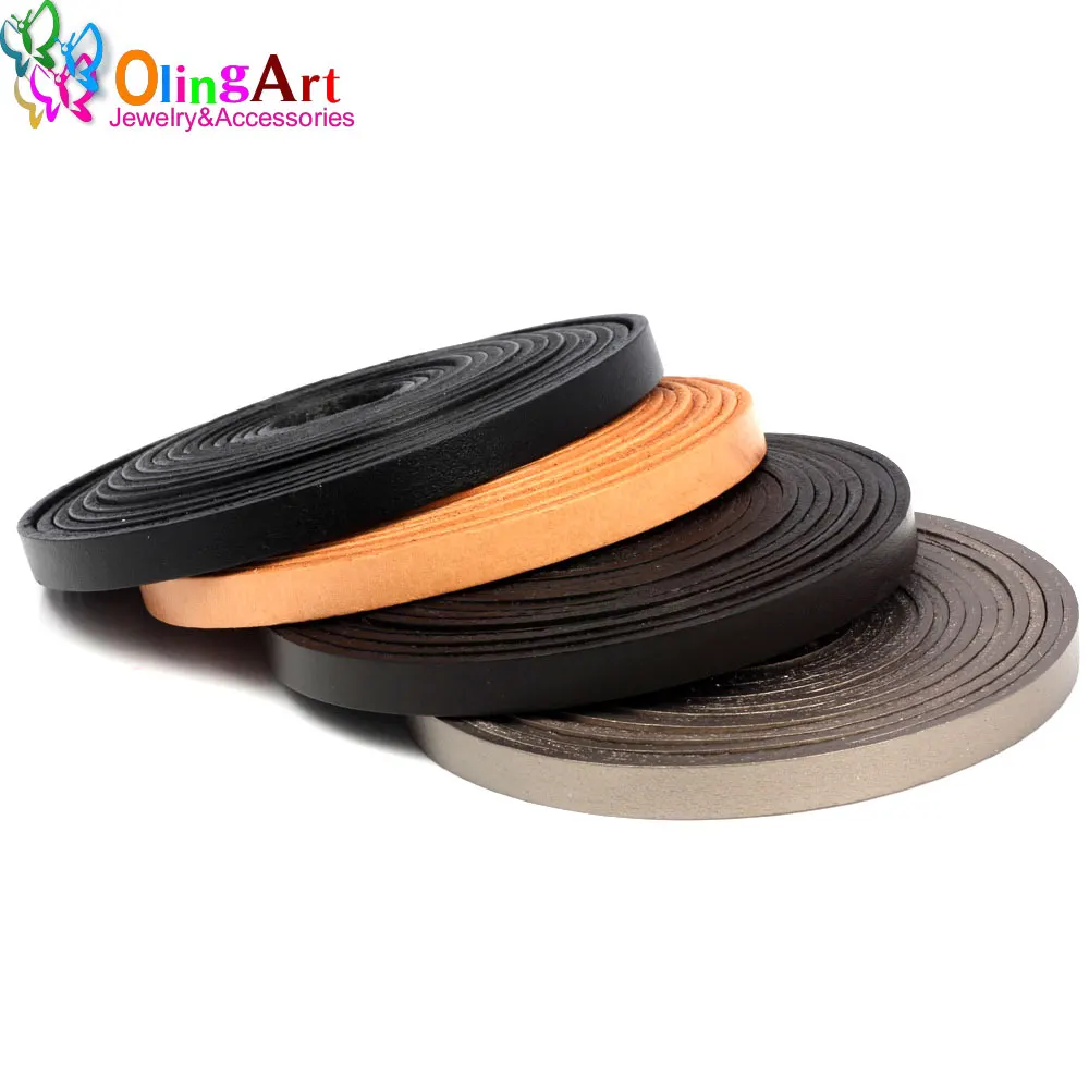 OlingArt 8*2mm 1YD/lot Black/brown/leather color Flat Leather Rope/Cords DIY necklace Bracelet earrings choker jewelry making
OlingArt 8*2mm 1YD/lot Black/brown/leather color Flat Leather Rope/Cords DIY necklace Bracelet earrings choker jewelry making
