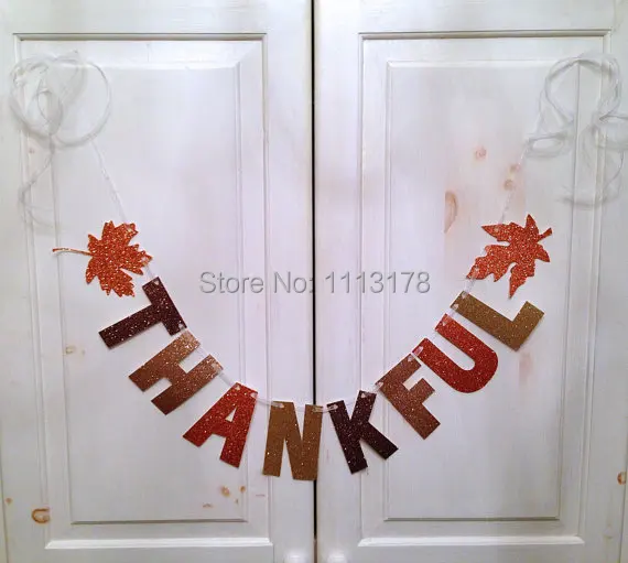 Large Thankful Banner -- Glitter Banner / Thanksgiving Decoration / Photo Prop personalized garland
Large Thankful Banner -- Glitter Banner / Thanksgiving Decoration / Photo Prop personalized garland