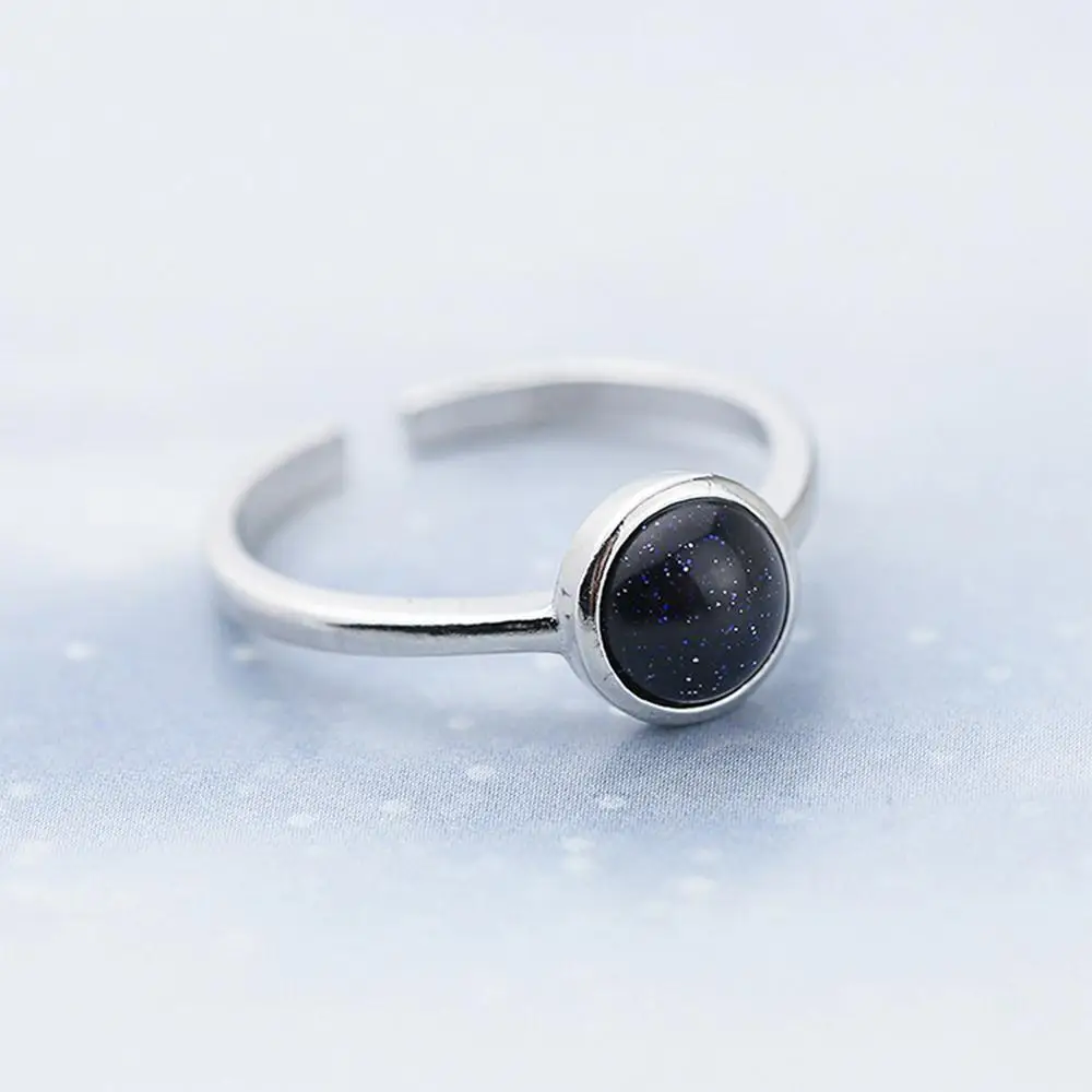 MEYRROYU 925 Sterling Silver Korean Version Round Starry Sky Blue Crystal Zircon Open Rings Ladies Engagement Jewelry Gift 2021
MEYRROYU 925 Sterling Silver Korean Version Round Starry Sky Blue Crystal Zircon Open Rings Ladies Engagement Jewelry Gift 2021
