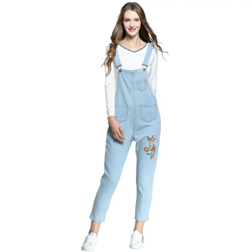 New Plus Size Denim Overalls Embroidery Jumpsuits High Quality Women Fashion Jumpsuits Casual Suspenders Overalls
New Plus Size Denim Overalls Embroidery Jumpsuits High Quality Women Fashion Jumpsuits Casual Suspenders Overalls