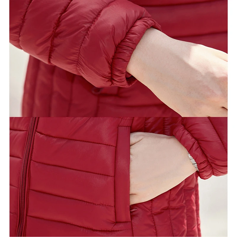 Nice Women Winter Hooded Coat Ultra Light Thin Spring Jacket Female Plus Size 2XL 4XL Short Cotton Outerwear Jaqueta Feminina
Nice Women Winter Hooded Coat Ultra Light Thin Spring Jacket Female Plus Size 2XL 4XL Short Cotton Outerwear Jaqueta Feminina