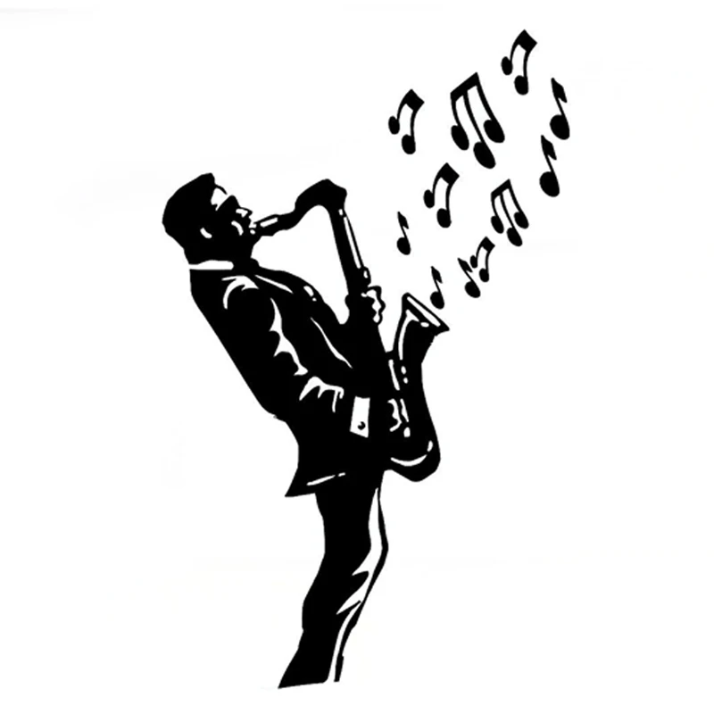 11CM*17.8CM Interesting Saxophone Music Jazz Vinyl Car Sticker Silhouette S9-0778
11CM*17.8CM Interesting Saxophone Music Jazz Vinyl Car Sticker Silhouette S9-0778