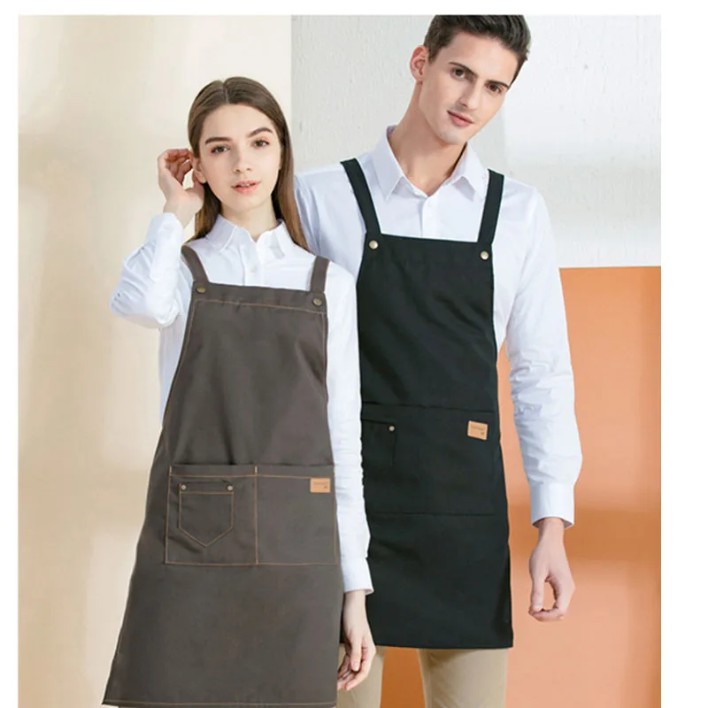 Apron Korean Restaurant Milk Tea Coffee Shop Adult Oil-proof canvas denim work apron female apron
Apron Korean Restaurant Milk Tea Coffee Shop Adult Oil-proof canvas denim work apron female apron