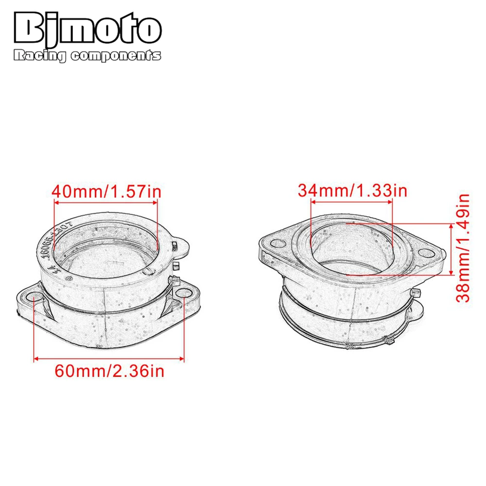 BJMOTO Carburetor Adapter Inlet Intake Pipe Rubber Mat for Kawasaki GPZ 1100 E ZXT10E ZRX 1100C ZRT10C 1200C ZRT20AC ABS
BJMOTO Carburetor Adapter Inlet Intake Pipe Rubber Mat for Kawasaki GPZ 1100 E ZXT10E ZRX 1100C ZRT10C 1200C ZRT20AC ABS