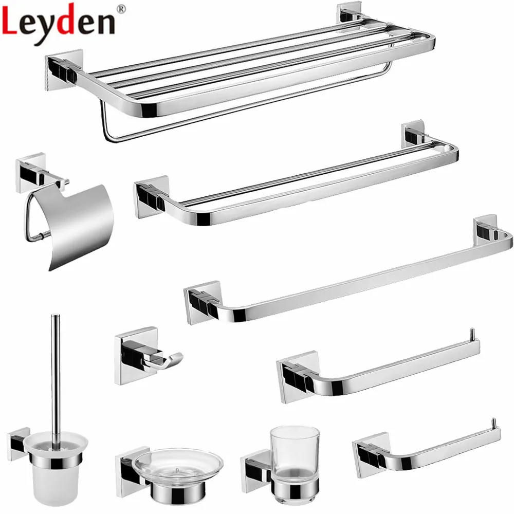 Leyden 304 Stainless Steel Chrome Toilet Paper Holder Robe Hook Towel Bar Towel Ring Bathroom Hardware Set
Leyden 304 Stainless Steel Chrome Toilet Paper Holder Robe Hook Towel Bar Towel Ring Bathroom Hardware Set