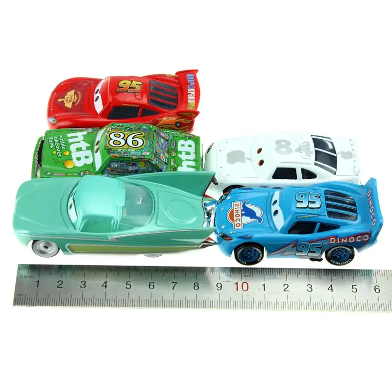 Disney Pixar Cars 5pcs/Lot Dinoco Lightning Mcqueen Chick Hicks 1:55 Diecast Metal Alloy Model Toy Car Gift For Childrens
Disney Pixar Cars 5pcs/Lot Dinoco Lightning Mcqueen Chick Hicks 1:55 Diecast Metal Alloy Model Toy Car Gift For Childrens