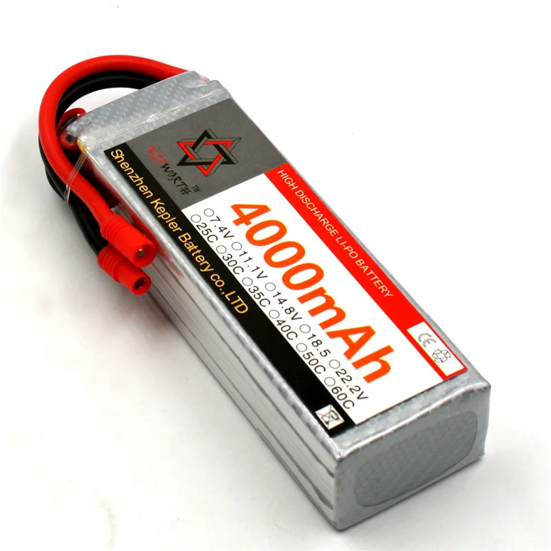 RC Lipo Battery 4s 14.8v 4000mAh Car Plane Boat Lithium Ion Polymer Battery For Truck Tank Drone Helicopter
RC Lipo Battery 4s 14.8v 4000mAh Car Plane Boat Lithium Ion Polymer Battery For Truck Tank Drone Helicopter