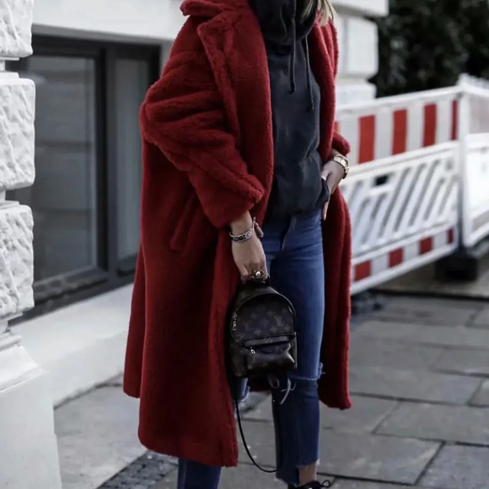 TTOU new teddy coat faux fur long coat women lamb fur coat thick warm fluffy overcoat outwear streetwear
TTOU new teddy coat faux fur long coat women lamb fur coat thick warm fluffy overcoat outwear streetwear