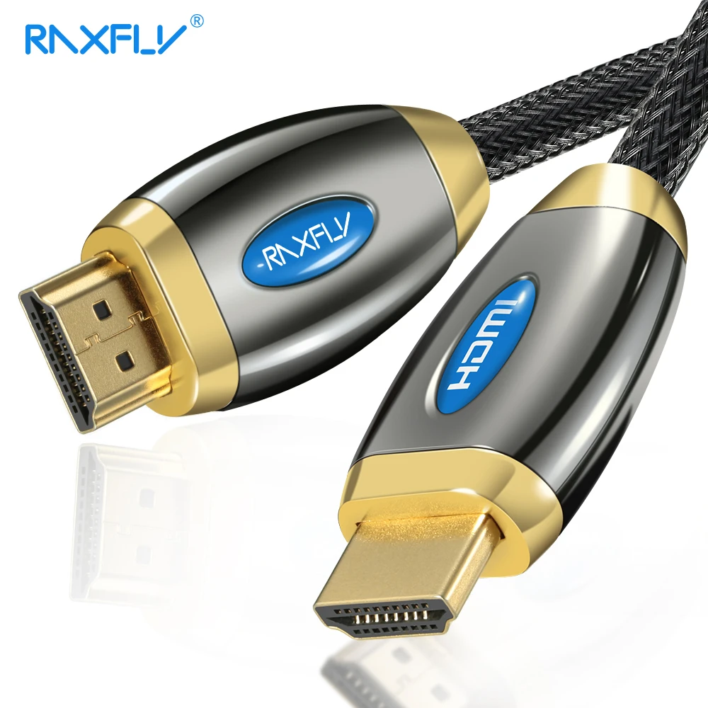 RAXFLY HDMI кабель к 2 0 3D 4K * 2K HDR для разветвителя расширитель адаптер PS 3/4 ноутбук Xiaomi TV