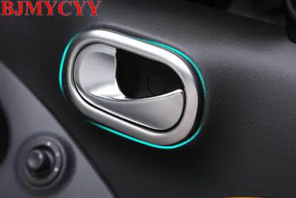 BJMYCYY 2 шт./компл. внутри автомобиля встряхивающая ручка нержавеющая сталь Цветная