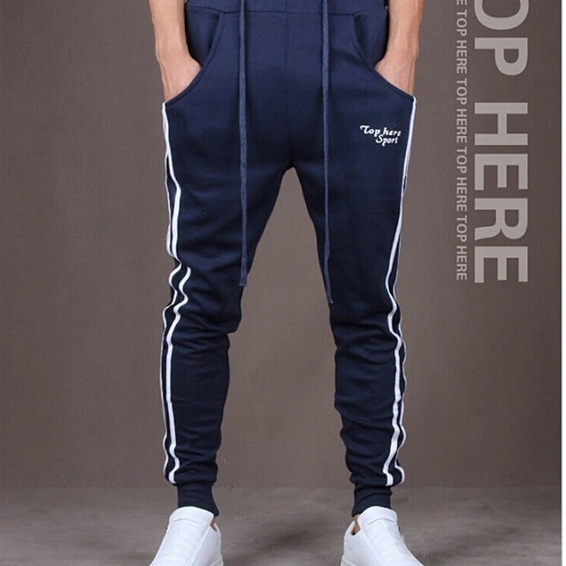Mens Joggers Sweat Pants Navy Blue Military 2017 Clothing Cargo Tactical Camouflage Man Army Harem Pant Tracking Brand | Мужская одежда