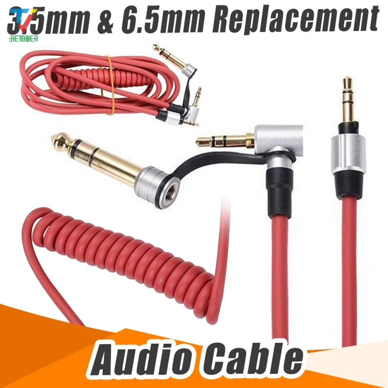 50 шт./лот Высокое качество 3 5 до 5/6 мм пружина для записи аудио кабель Два