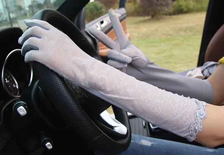 Women's spring summer beaded sunscreen long lace gloves female Uv protection non-slip breathable touchscreen driving glove R1115
Women's spring summer beaded sunscreen long lace gloves female Uv protection non-slip breathable touchscreen driving glove R1115