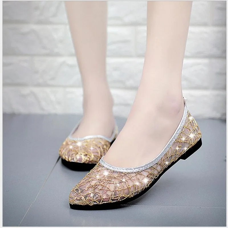 Women Flat Shoes 2018 New Summer Lace Shallow Mouth Shoes Woman Breathable Sandals Mesh Ballet Flats Slip On Casual shoes
Women Flat Shoes 2018 New Summer Lace Shallow Mouth Shoes Woman Breathable Sandals Mesh Ballet Flats Slip On Casual shoes