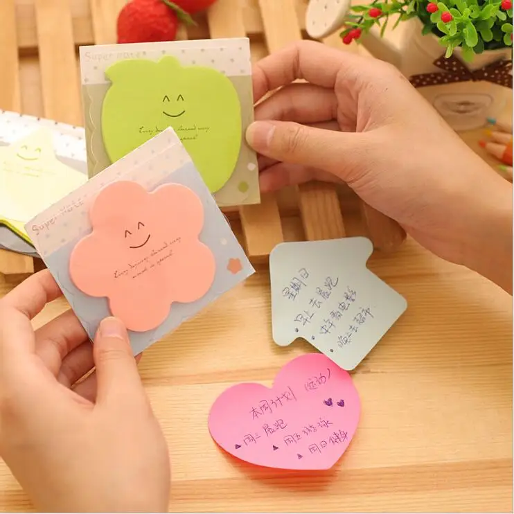 4 шт./лот милые корейские Kawaii Star Apple Post It планировщик наклейки блокнот липкие