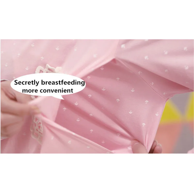 Cotton maternity and nursing set pregnancy nightwear long sleeve T-shirt+Trousers homewear pregnant women's nursing nightgown
Cotton maternity and nursing set pregnancy nightwear long sleeve T-shirt+Trousers homewear pregnant women's nursing nightgown