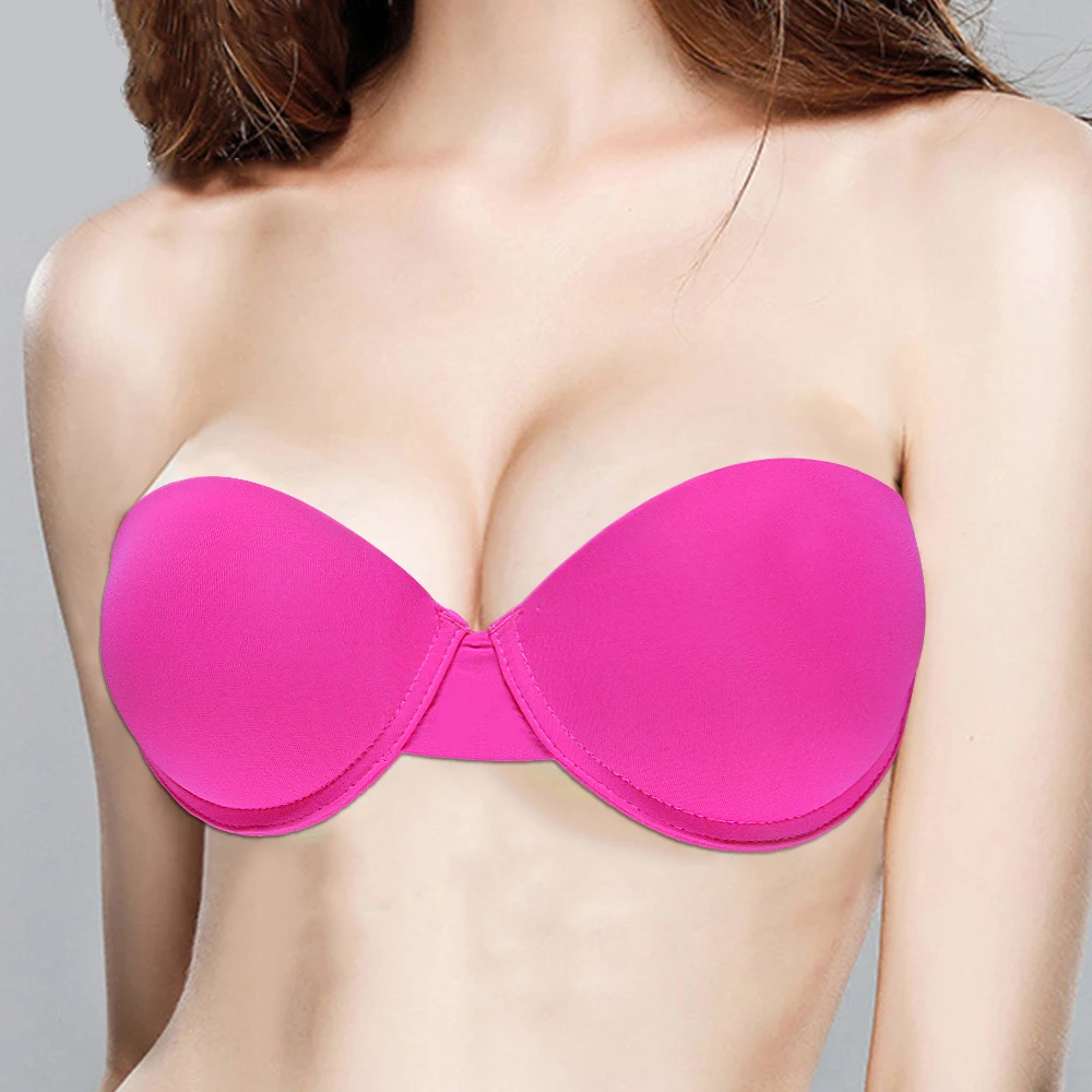 Sexy Wedding Lingerie Thick Padded Push Up Bras Invisible Transparnt Strapless Adjustable Clear Back Bras 32 34 36 38 40 A B C D
Sexy Wedding Lingerie Thick Padded Push Up Bras Invisible Transparnt Strapless Adjustable Clear Back Bras 32 34 36 38 40 A B C D
