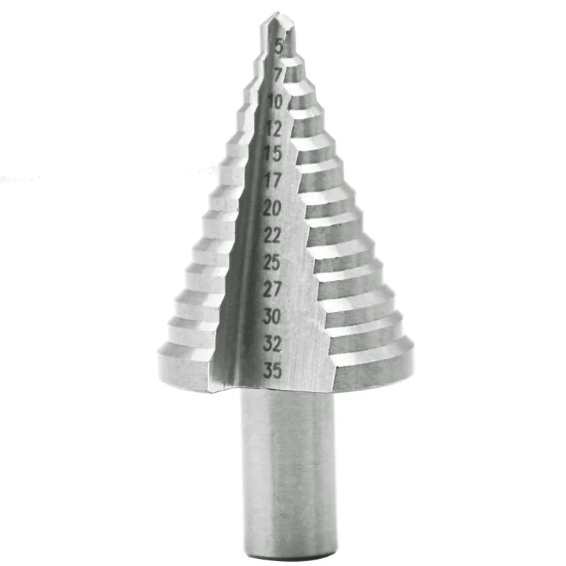 Hot Sale 1pcs 5-35mm Step Drill Bit Metal High Speed Steel Wood Drilling Conduit Installation HSS 4241 Industrial Drill
Hot Sale 1pcs 5-35mm Step Drill Bit Metal High Speed Steel Wood Drilling Conduit Installation HSS 4241 Industrial Drill