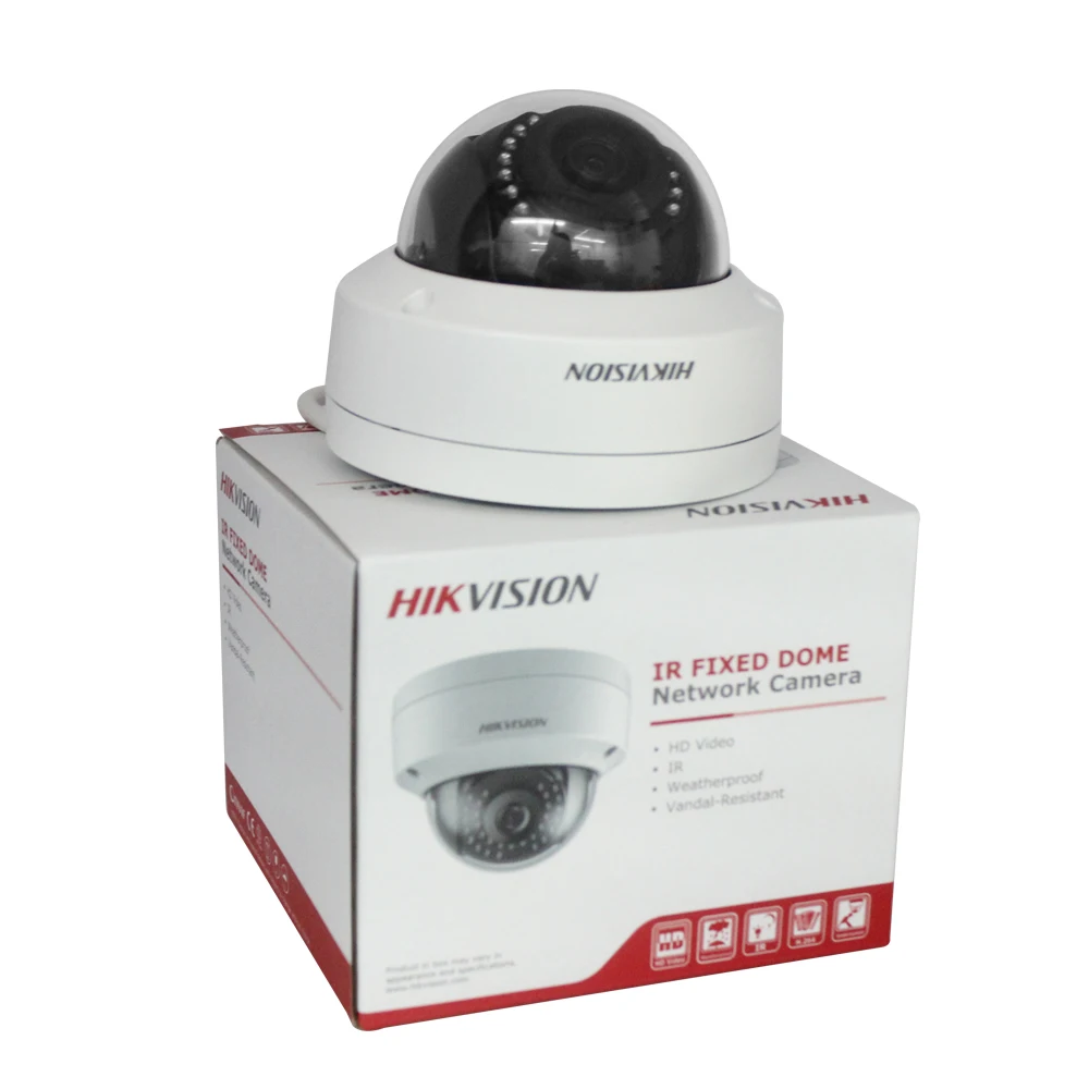 IP камера видеонаблюдения Hikvision внешняя беспроводная мини 2 МП POE IP67|dome ip|cctv cameramini