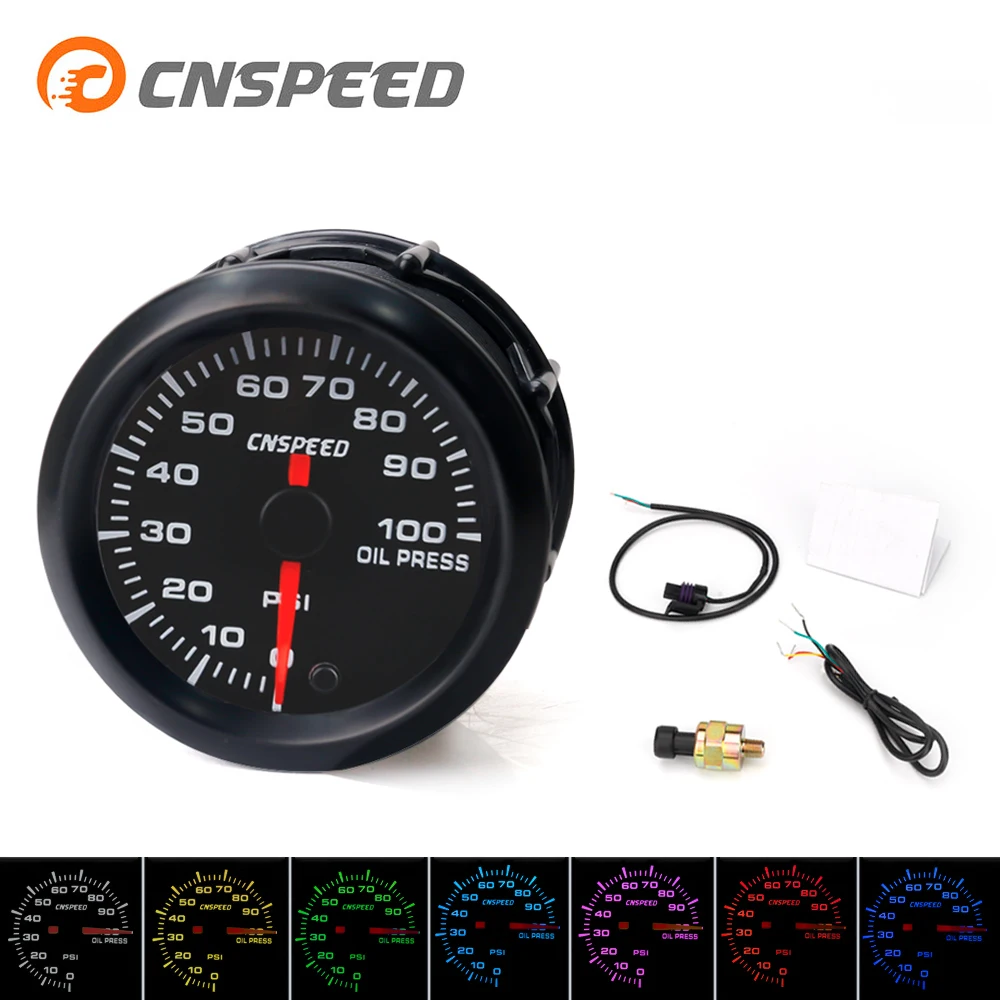 Бесплатная доставка CNSPEED 2 ' мм автоматический датчик давления масла 0 100PSI 7