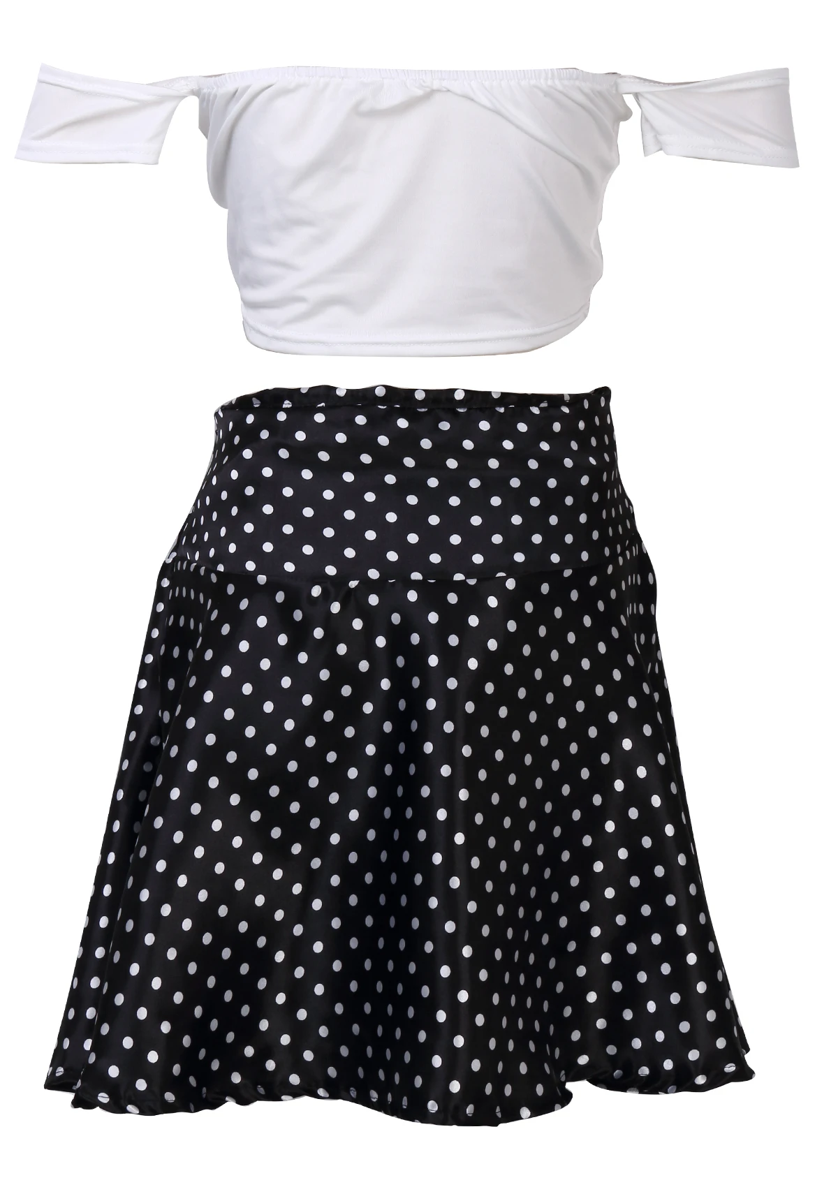 2PCS Hot Women Short Sleeve Party Evening Short Dress Off Shoulder Slash Neck Short Sleeve Tops Polka Dot Dresses
2PCS Hot Women Short Sleeve Party Evening Short Dress Off Shoulder Slash Neck Short Sleeve Tops Polka Dot Dresses
