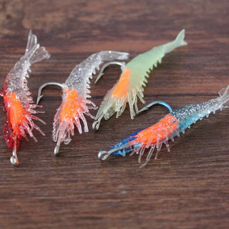 Светодиодная электронная светящаяся креветка кальмар 0 6 см 2 8 г Ночная рыбалка на