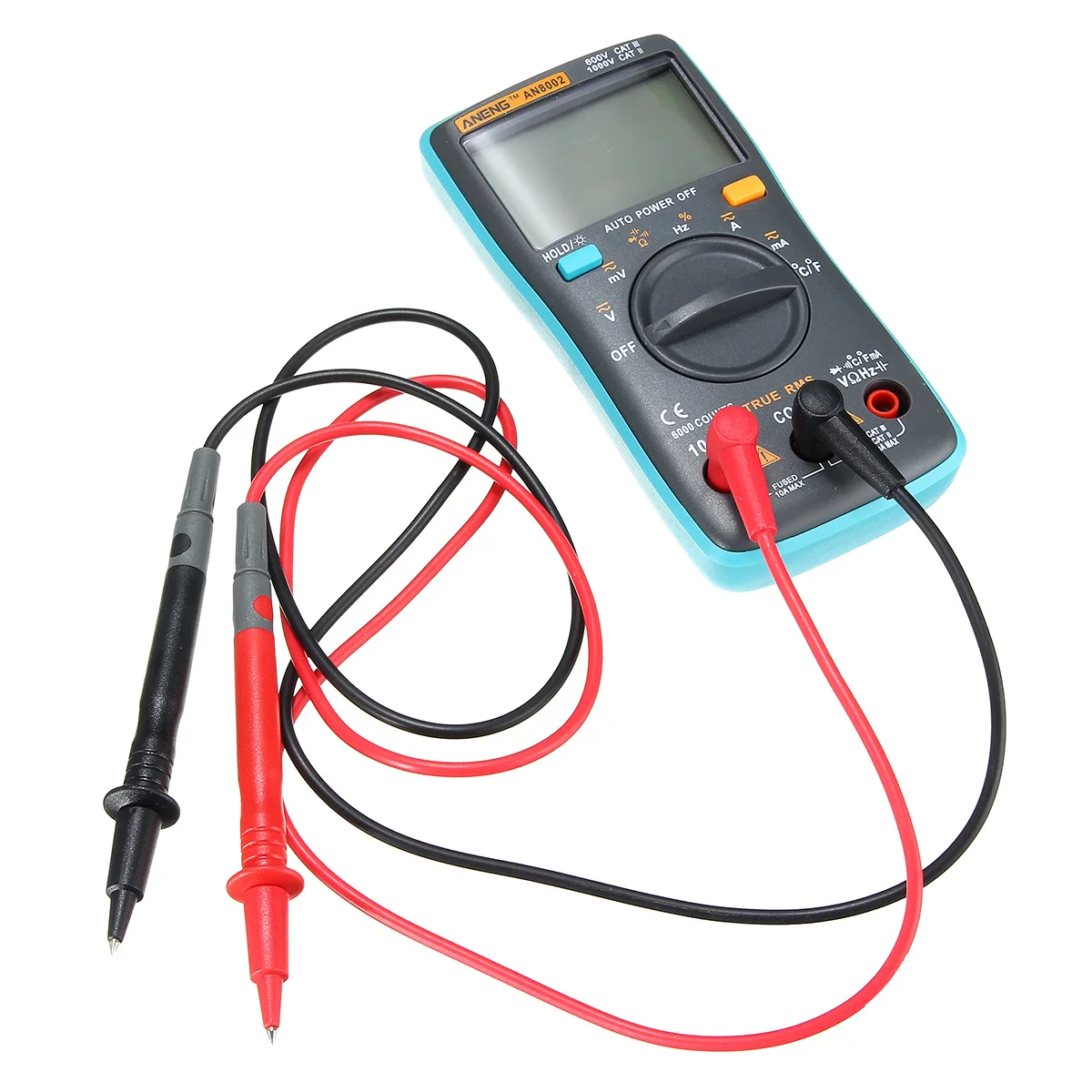 ANENG AN8002 Portable LCD Digital Multimeter True RMS 6000 Counts Backlight AC/DC Ammeter Voltmeter Ohm Meter
ANENG AN8002 Portable LCD Digital Multimeter True RMS 6000 Counts Backlight AC/DC Ammeter Voltmeter Ohm Meter