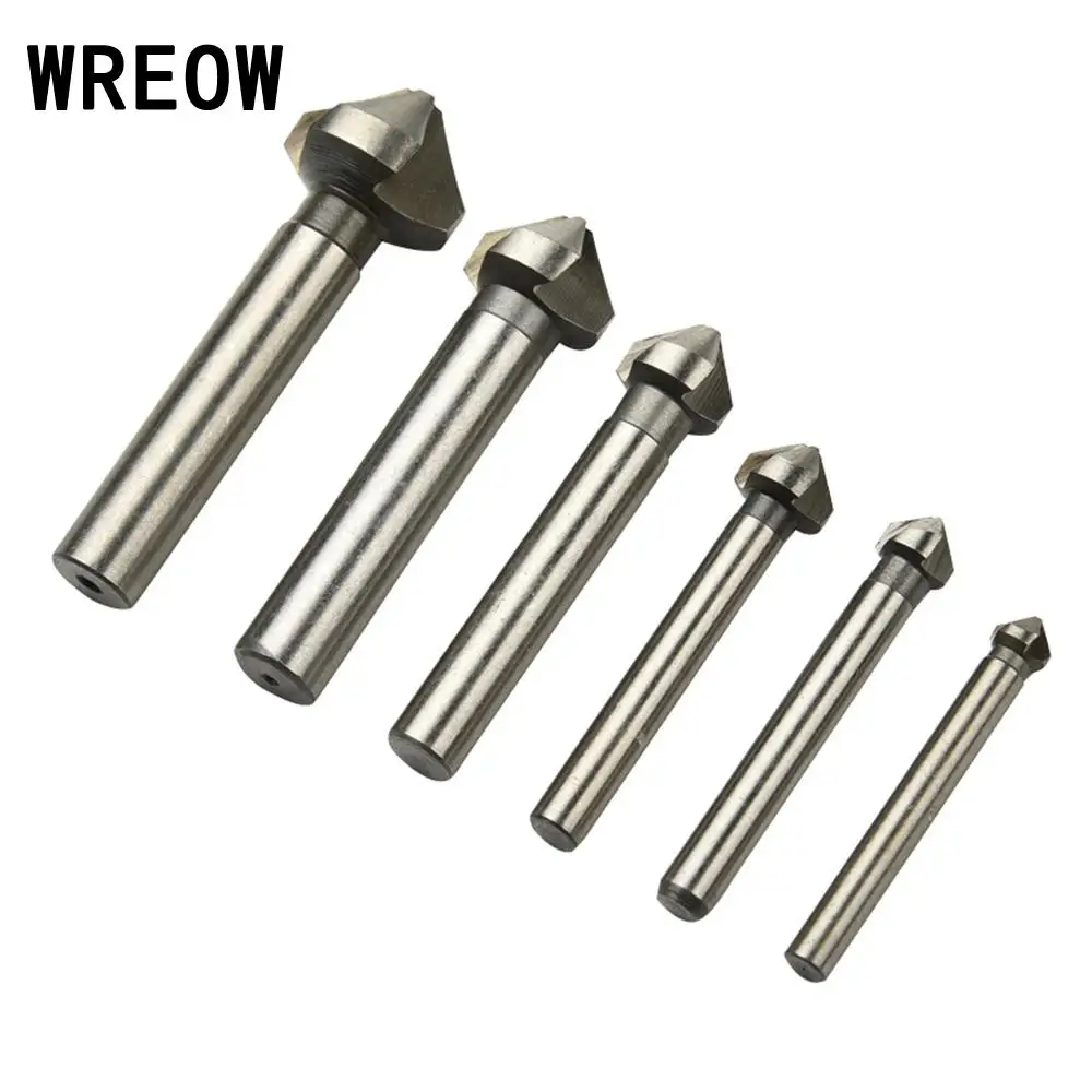 WEROW Metalwork Milling Cutter Tool Three-edged chamfer for a workpiece Round Handle 90 Degree Bevel Blades wood drill bit B3
WEROW Metalwork Milling Cutter Tool Three-edged chamfer for a workpiece Round Handle 90 Degree Bevel Blades wood drill bit B3