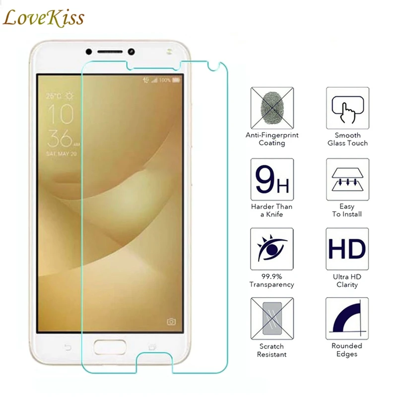 Закаленное стекло 9H для Asus Zenfone 4 Max ZC554KL Pro Plus X00ID защитная пленка экрана 5