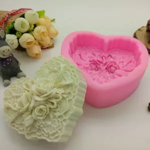 3D Handmade Soap Molds Silicone Cake Fandont Mold Heart Shape Flower Rose Candle Clay Moulds Kicchen Cake Baking Tools H399
3D Handmade Soap Molds Silicone Cake Fandont Mold Heart Shape Flower Rose Candle Clay Moulds Kicchen Cake Baking Tools H399