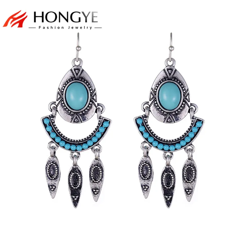 Factory Price Hot Designer Bohemia Fashion Women Blue Bead Leaf Shaped Drop Tassel Earrings Ethnic Fashion Jewelry
Factory Price Hot Designer Bohemia Fashion Women Blue Bead Leaf Shaped Drop Tassel Earrings Ethnic Fashion Jewelry