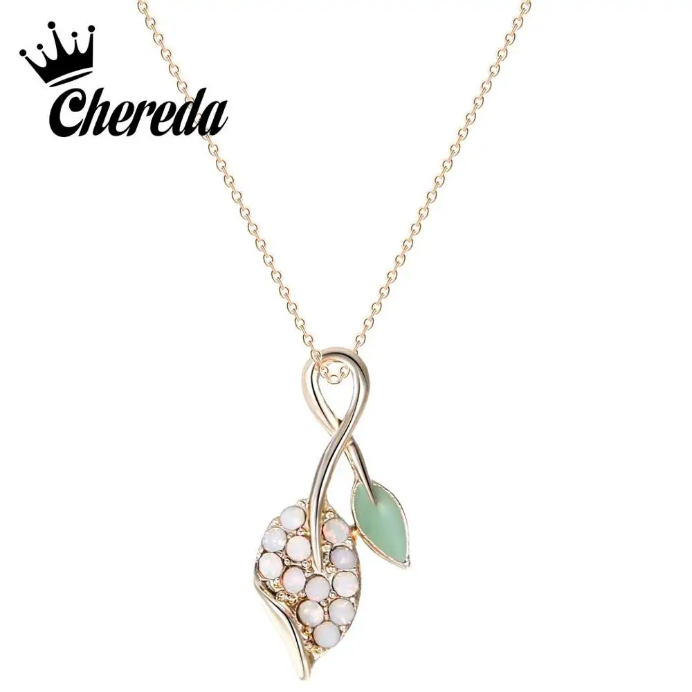 Chereda Charm Elegant Leaf Chain Necklaces for Women Classic Simple Colorful Pendant Trendy Jewelry
Chereda Charm Elegant Leaf Chain Necklaces for Women Classic Simple Colorful Pendant Trendy Jewelry