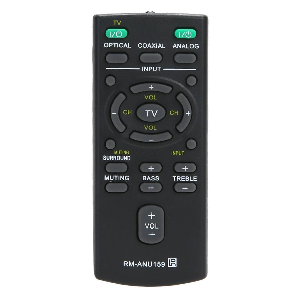 ABS New Replacement Remote RM-ANU159 For Sony Sound Bar HT-CT60 HT-CT60 / C SA-CT60 SS-WCT60
ABS New Replacement Remote RM-ANU159 For Sony Sound Bar HT-CT60 HT-CT60 / C SA-CT60 SS-WCT60