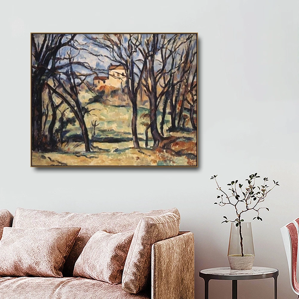 House behind Trees by Cezanne Famous Canvas Painting Calligraphy Posters Prints Picture For Home Living Room Wall Art Decoration
House behind Trees by Cezanne Famous Canvas Painting Calligraphy Posters Prints Picture For Home Living Room Wall Art Decoration