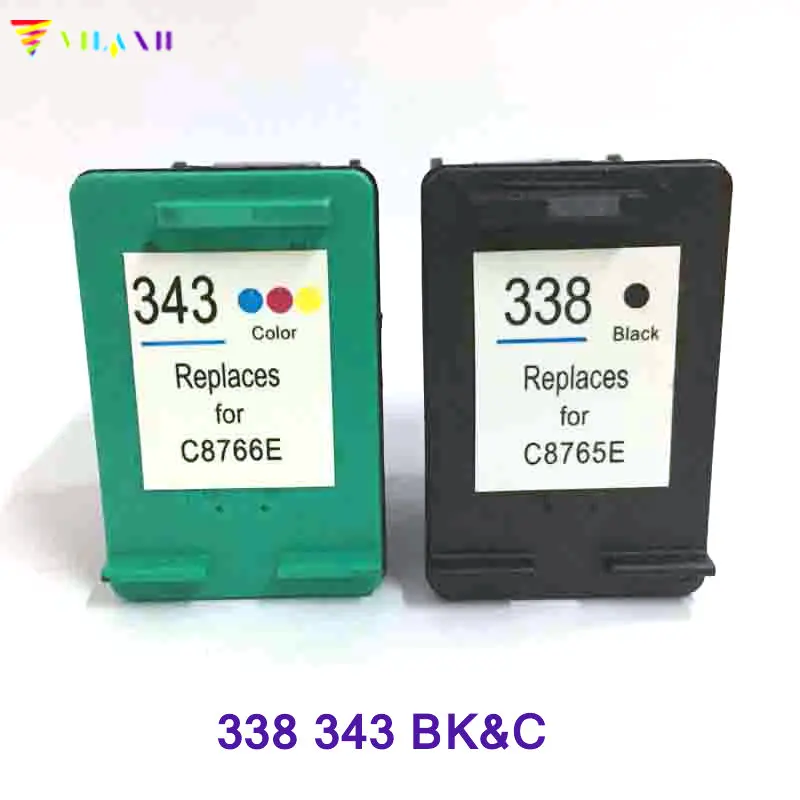 Vilaxh compatible Ink Cartridge replacement For HP 338 343 Deskjet 6540 5740 5745 6520 6540 460c 6840 PSC 1500 1510 1600 1610
Vilaxh compatible Ink Cartridge replacement For HP 338 343 Deskjet 6540 5740 5745 6520 6540 460c 6840 PSC 1500 1510 1600 1610