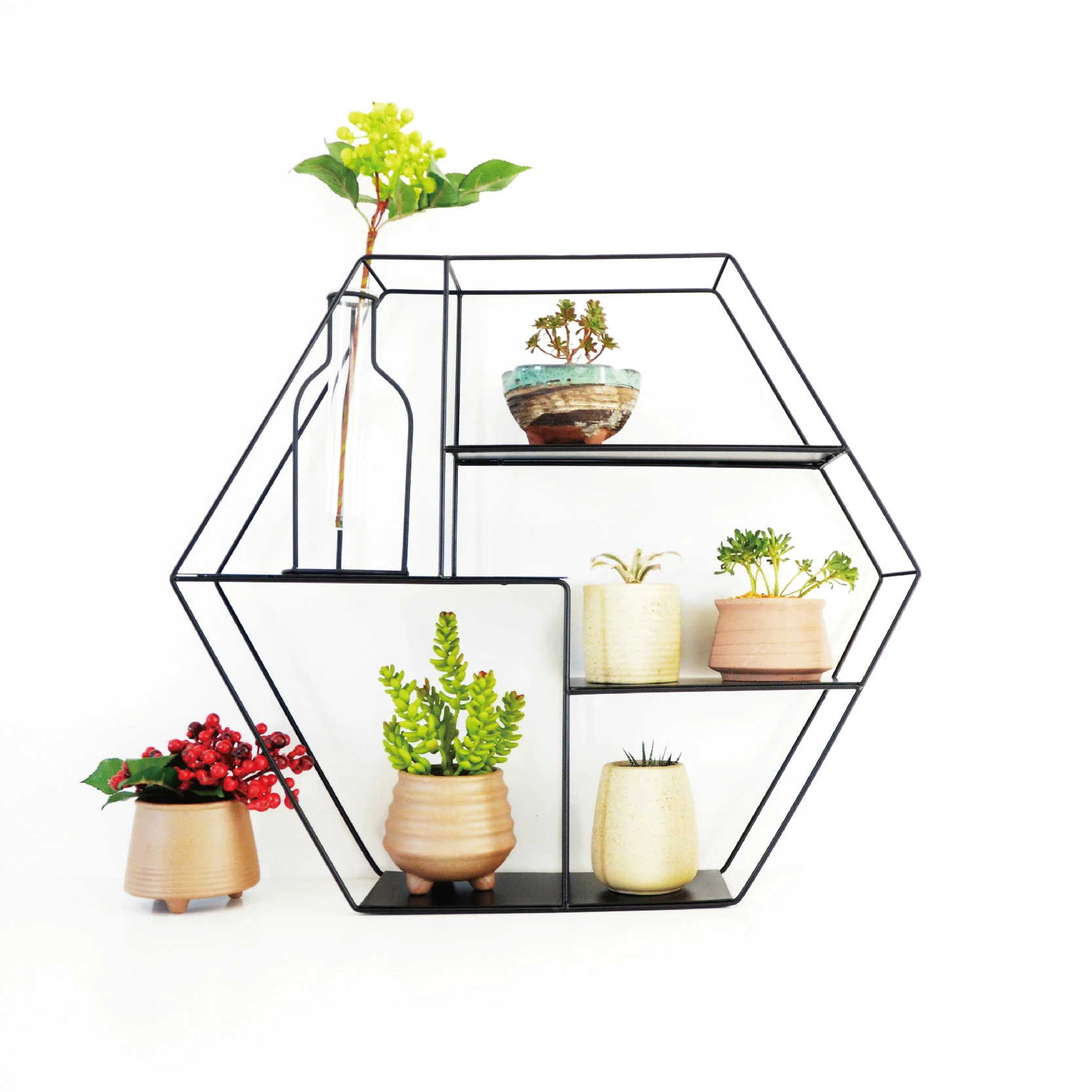 Metal iron Indoor outdoor balcony wall hanging shelf multilayer succulents combination pot rack
Metal iron Indoor outdoor balcony wall hanging shelf multilayer succulents combination pot rack