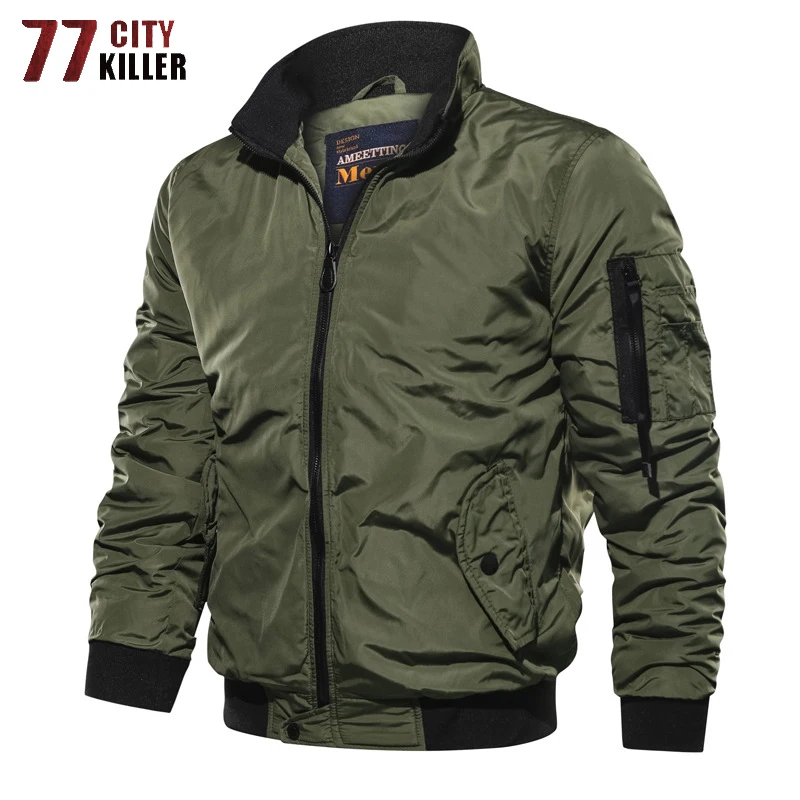 77City Killer Spring Military Bomber Jacket Men Thick Warm Windproof Pilot Bomber Coats Outwear Slim Men Jacket Outdoor Parka
77City Killer Spring Military Bomber Jacket Men Thick Warm Windproof Pilot Bomber Coats Outwear Slim Men Jacket Outdoor Parka