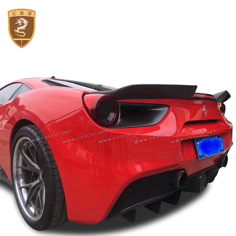 High quality carbon fiber rear spoiler wings suitable for Ferrari 488 GTB modified car accesories styling hot auto rear spoilers
High quality carbon fiber rear spoiler wings suitable for Ferrari 488 GTB modified car accesories styling hot auto rear spoilers