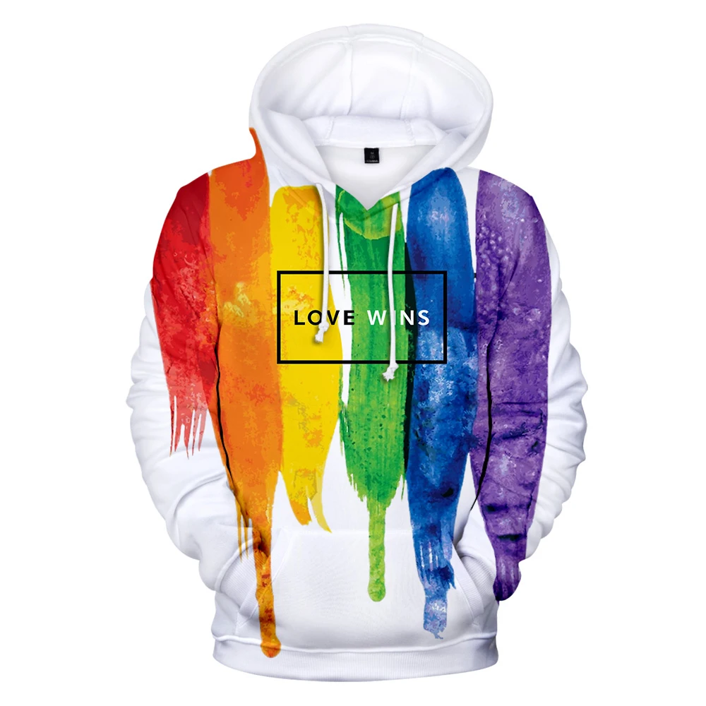 LGBT Lesbians Gays Bisexuals Transgender Rainbow printing Hooded sweatshirt Men/Women Casual Hip hop Harajuku Hooded Clothes
LGBT Lesbians Gays Bisexuals Transgender Rainbow printing Hooded sweatshirt Men/Women Casual Hip hop Harajuku Hooded Clothes