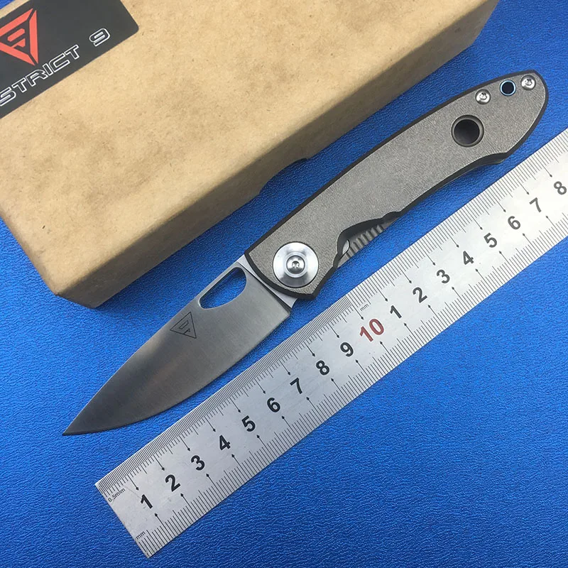 LEMIFSHE District 9 E190 Folding knife 14C28N blade titanium handle tactical Outdoor suvival camping Pocket knives EDC Tool
LEMIFSHE District 9 E190 Folding knife 14C28N blade titanium handle tactical Outdoor suvival camping Pocket knives EDC Tool
